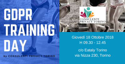 GDPR Training Day: 101/2018