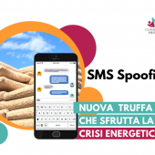 Spoofing SMS che sfrutta la crisi energetica